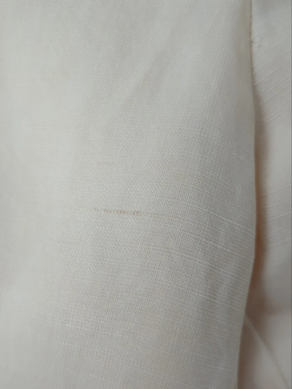 Sezane Cream Wide-Leg Cropped Pants with Patch Pockets